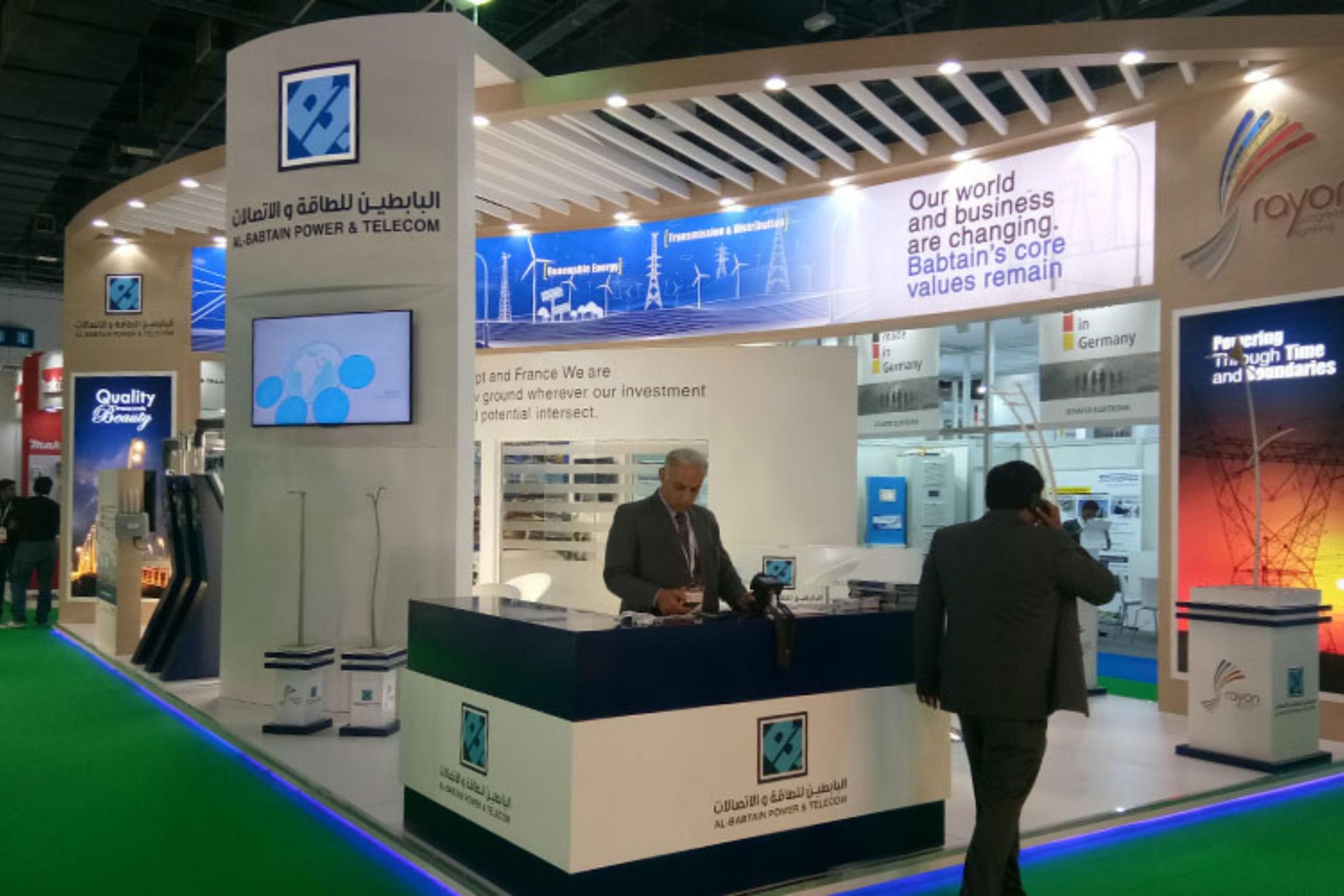 Al Babtain Power and Telecom Exhibition Booth Design in Dubai