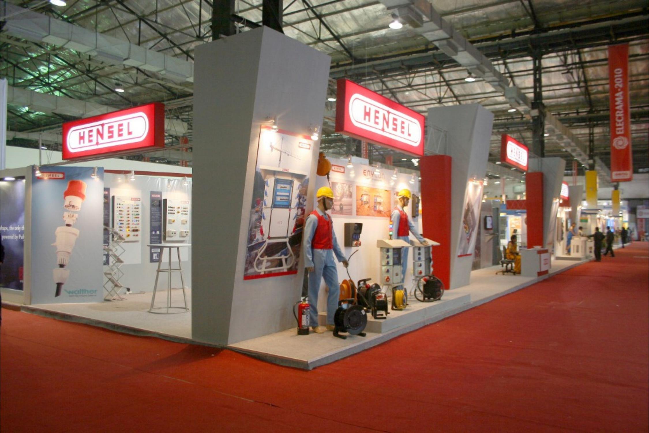 "HENSAL Passion for Power Exhibition Booth Design and fabrication at ELECRAMA, Mumbai, India