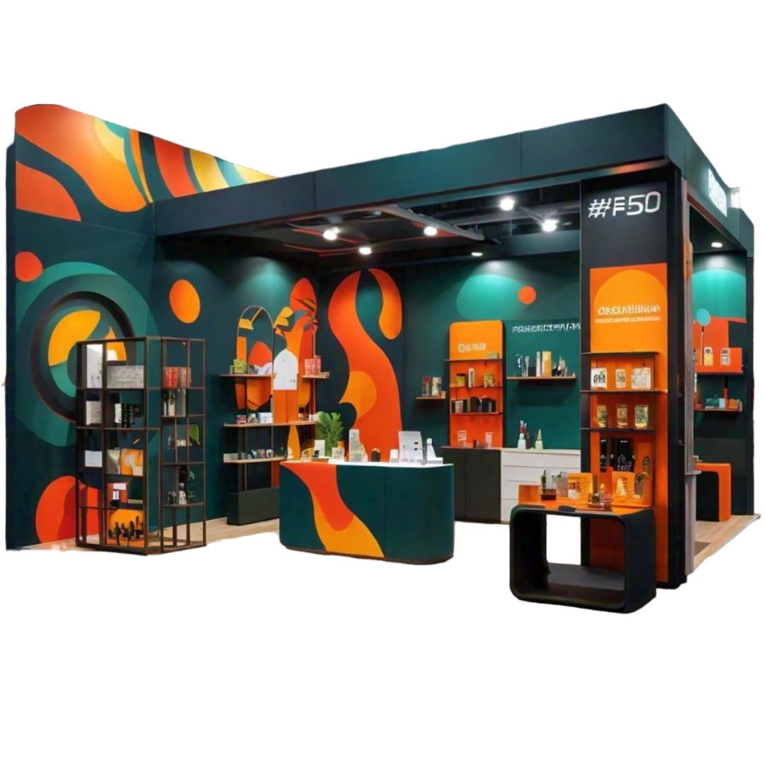 Attractive Exhibition Booth Design for Product Expo